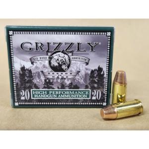 Grizzly Cartridge 9mm Luger +P Ammo Bear Load 124 Grain FMJ-FP 1350 fps 20 Rounds