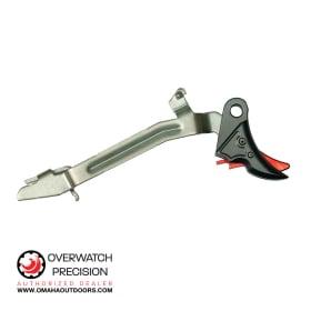 Overwatch Precision Falx Trigger Glock 17 / 19 Gen 3 / 4, Gray / Red