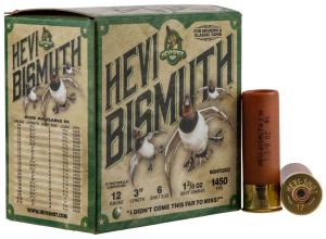 HEVI-Shot 12 Gauge Ammo HEVI-BISMUTH Waterfowl 12 Gauge 1 3/8 oz 3in #6 Centerfire 25 Rounds 