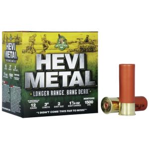 HEVI-Shot HEVI-Metal Longer Range Shotgun Shells - 12 Gauge - #2 - 3" - 25 Rounds 