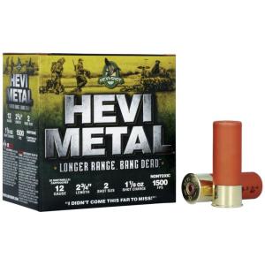 HEVI-Shot HEVI-Metal Longer Range Shotgun Shells - 12 Gauge - #2 - 2.75" - 25 Rounds 