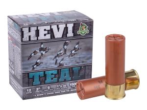 HEVI-Shot 12 Gauge Ammo HEVI-Teal 12 Gauge 1 1/4 oz 3in #6 Centerfire 25 Rounds Model: HS60006 1203436