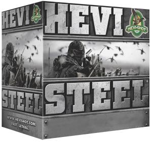 HEVI-Shot Hevi-Steel Waterfowl Ammunition 12 Gauge 3" 1-1/4 oz BBB Non-Toxic Shot Box of 25