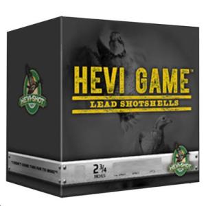 Ammo 20 Gauge Hevi-Shot Hevi-Game 2-3/4" #7 Lead Shot 1 Ounce 1200 fps 250 Rounds 92037
