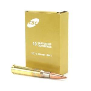 CBC Ammo .50 BMG 660 Grain M33 Ball FMJ Bullet 2910 fps 10 Rounds