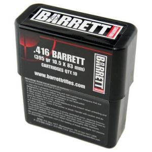 Barrett Ammo .416 Barrett 395 Grain Turned Brass Solid VLD 3250 fps 10 Rounds 12178