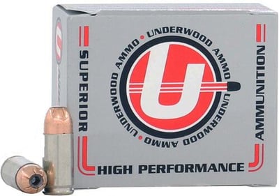 Underwood Ammo 9mm +P+ 20 Rounds Nosler JHP 115 Gr