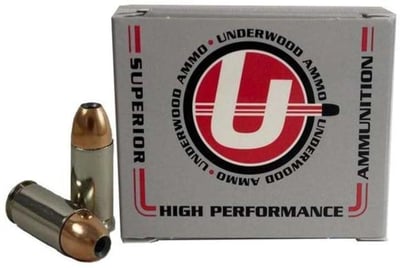 Underwood Ammo 9mm +P+ 20 Rounds Nosler JHP 124 Gr