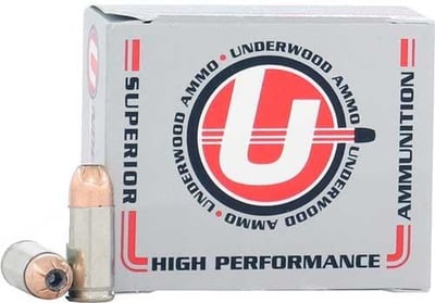 Underwood Ammo 9mm Luger +P 20 Rounds JHP 115 Gr