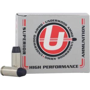 Underwood Ammo 10mm Auto 220 Grain Coated Hard Cast Nickel Plated Brass Cased Pistol Ammo 20 Rounds 242