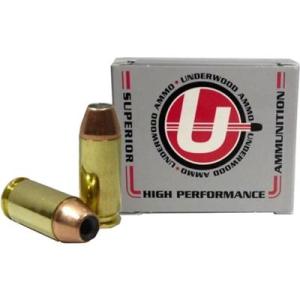 Underwood Ammo .460 Rowland 185 Grain Jacketed Hollow Point Nickel Plated Brass Cased Pistol Ammo 20 Rounds 627 
