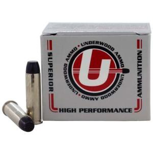 Underwood Ammo .357 Magnum 180 Grain Coated Hard Cast Nickel Plated Brass Cased Pistol Ammo 20 Rounds 720