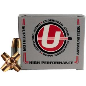 Underwood Ammo .380 ACP 68 Grain Maximum Expansion Solid Monolithic Nickel Plated Brass Casing 20 Rounds 150