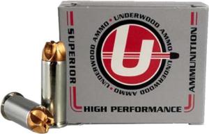 Underwood Ammo 10mm Auto 150 Grain Xtreme Hunter Solid Monolithic Nickel Plated Brass Cased Pistol Ammo 20 Rounds 900