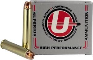 Underwood Ammo .444 Marlin 220 Grain Solid Monolithic Nickel Plated Brass Cased Rifle Ammo 20 Rounds 554