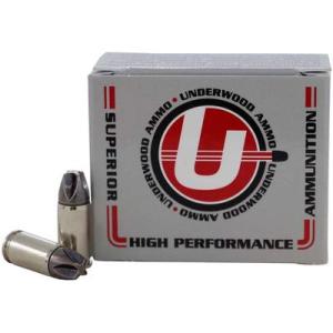 Underwood Ammo 9mm 90 Grain Xtreme Defender Solid Monolithic Nickel Plated Brass Casing Platinum Edition 20 Rounds 875 875
