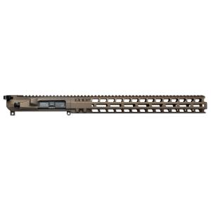 Model 1 AR-15 Upper Receiver and 15.5" Handguard Set Brown