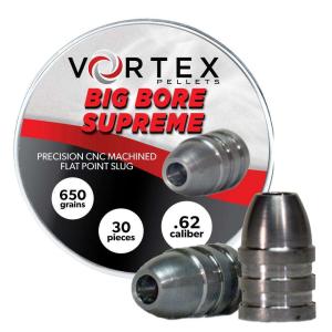 Hatsan Vortex Big Bore Supreme Slugs .62 Cal, 650gr, Hollowpoint, 30ct 0.62 HA90631