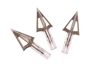 G5 Outdoors Montec 100% Steel Premium Crossbow Fixed Broadheads. Simple to Use, High Performance Broadhead. (3 Pack) (Made in The USA) 106123-SSI