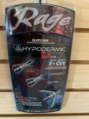 Rage R38100 Rage Broadhead Hypodermic Nc 2-Blade 100Gr 2 Cut 3Pk - All