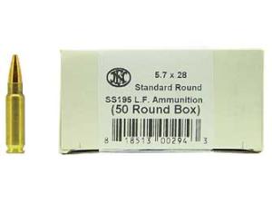 FN Ss195lf Lead Free Ammo 5.7x28mm 27gr Lead-Free Jhp - 5.7x28mm 27gr Lead-Free Jacketed Hollow Point 50/Box 10700012