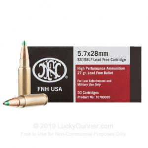 FNH USA 5.7x28mm 27 Grain HP (Box)