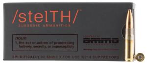 Ammo Inc 300B220HPBT Stelth 300 AAC Blackout/Whisper (7.62x35mm) 220 GR Boat Tail Hollow Point (BTHP) 20 Bx/ 10 Cs