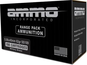 Ammo AMMO INC 5.56X45MM 62GR. FMJ 20RD 25BX/CS 