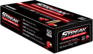 AMMO INCORPORATED Streak Visual (RED) 45230TMCSTRKRED50 