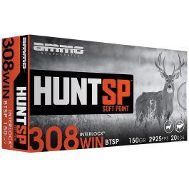 Ammo Inc Hunt .308 Win 150 gr SP 20rds Rifle Ammo for Precision Hunting - 308150SPA20 