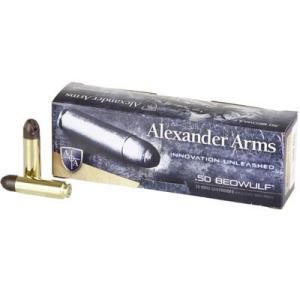 Alexander Arms Ammunition Loaded .50 Beowulf 200 Grain Polycase ARX Centerfire Box of 20