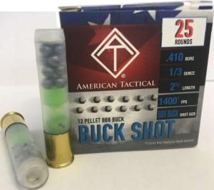 ATI AMMO 410GA 2.5 1/3oz 12 PELLET BBB BUCK