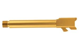 Ballistic Advantage Premium Series Glock 17 GEN5 Compatible 1/2x28" Threaded PVD Gold Non-Fluted Barrel with Standard Thread Protector - BAPSG175T1G