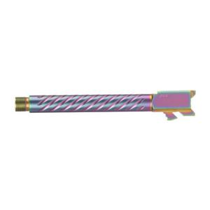 Ballistic Advantage Glock 34 Gen 5 PVD Iridescent Threaded Spiral Fluting Barrel