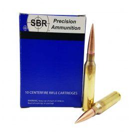 SBR Ammo .375 Cheytac 353 Grain Solid Copper Match 10 Rounds