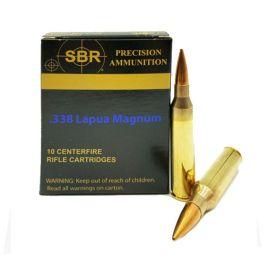 SBR .338 Lapua Mag Ammo 300 Grain Sierra MatchKing 10 Rounds