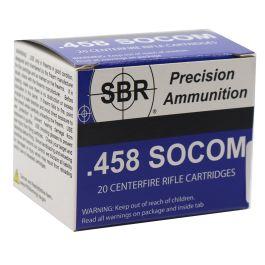 SBR Ammo .458 SOCOM 350 Grain Barnes TSX 20 Rounds