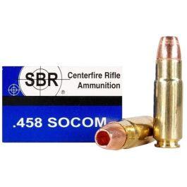 SBR Ammo .458 SOCOM 250 Grain Barnes TSX Ammunition 20 Rounds