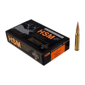 HSM Trophy Gold Ammunition 30-06 Springfield 168 Grain Berger Hunting VLD Hollow Point Boat Tail Box of 20