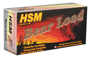 HSM Bear Load .44 Remington Magnum 305 Grain Wide Flat Nose Handgun Ammo 