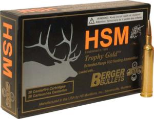HSM Trophy Gold Centerfire Rifle Ammo - 7mm Remington Ultra Magnum - 180 Grain - 20 Rounds 