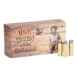 HSM Ammunition Cowboy Action .38 Special 148 gr SWC 50rds Handgun Ammo for Classic Shooting - 383N