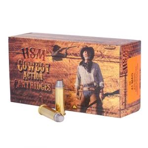 HSM Cowboy Action Hard Cast Handgun Ammunition .41 Rem Mag 210gr SWC 969 fps 50/ct