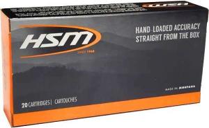 HSM Ammo .223 WSSM 55 Grain Hornady V-MAX JHP 3800 fps 20 Rounds 223WSSM-1-N