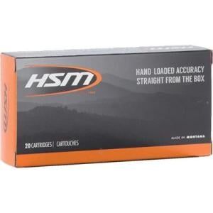 HSM Ammunition Standard .264 Winchester Magnum 140 Grain Soft Point Brass Cased Centerfire Rifle Ammo 20 Rounds 264WM1N 