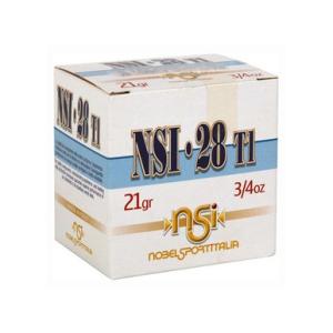 NobelSport Ammo Target Skeet 28 Gauge 2-3/4" 3/4 Oz #9 Shot Lead 1200 fps 25 Rd./Box