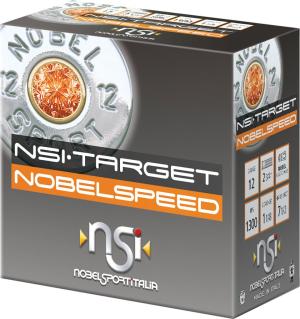 NobelSport Nobelspeed, 12 Gauge, 2 3/4", 1 1/8 oz., #7 1/2 Shot, 25 Rounds NS 12FSC75