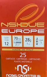 Nobelsport Target 12GA 2 3/4", 1oz. #8,1250 FPS 25RD