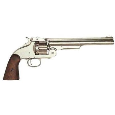 Uberti Schofield 7" Nickel Plated Walnut Grip