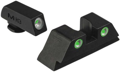 Meprolight Tru-Dot Night Sights Glock 17 / 20 / 21 / 29 / 30 / 36 / 41, Green ML10222G